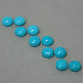 Achetez naturel ct bleue turquoise gems, coupe roude, en provenance afghanistan chez gemselect. en stock, livraison internationale!