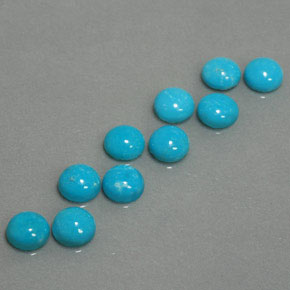 Achetez naturel ct bleue turquoise gems, coupe roude, en provenance afghanistan chez gemselect. en stock, livraison internationale!