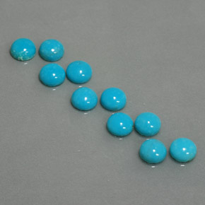 Achetez naturel ct bleue turquoise gems, coupe roude, en provenance afghanistan chez gemselect. en stock, livraison internationale!