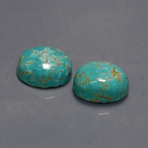 Achetez naturel ct Bleu vert Turquoise gems, Coupe ovale, En provenance Afghanistan chez GemSelect. En stock, livraison internationale!
