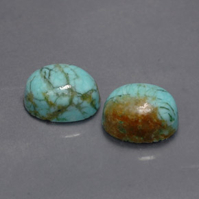 Achetez naturel ct Bleu vert Turquoise gems, Coupe ovale, En provenance Afghanistan chez GemSelect. En stock, livraison internationale!