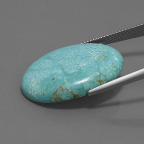 Turquoise Bleu vert naturelle Coupe ovale, 24.01 ct, Opaque