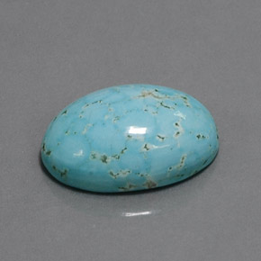 Turquoise Bleu naturelle Coupe ovale, 8.31 ct, Opaque