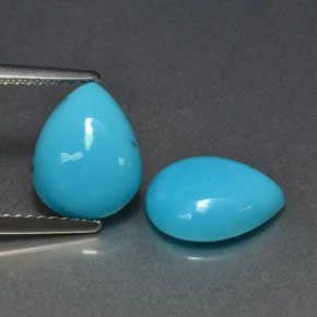Achetez naturel ct bleue turquoise gems, en forme de poire, en provenance états unis chez gemselect. en stock, livraison internationale!