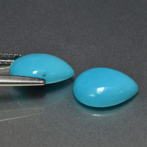 Achetez naturel ct bleue turquoise gems, en forme de poire, en provenance états unis chez gemselect. en stock, livraison internationale!