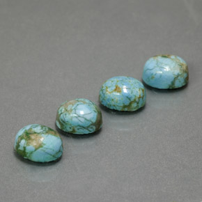 Achetez naturel ct Bleu verdâtre Turquoise gems, Coupe ovale, En provenance Afghanistan chez GemSelect. En stock, livraison internationale!