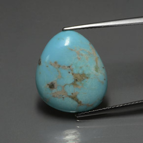 Turquoise Bleu naturelle Forme fantaisie, 7.39 ct, Opaque