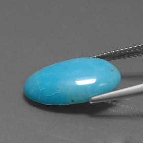 Turquoise bleu naturelle forme fantaisie, 3,96 ct, opaque