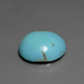 Turquoise Bleu naturelle Coupe coussin, 5.58 ct, Opaque