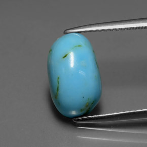 Turquoise Bleu naturelle Forme fantaisie, 3.08 ct, Opaque