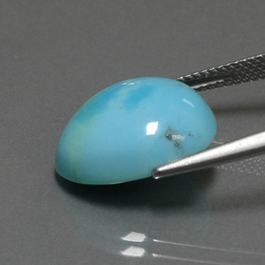 Turquoise bleue naturelle forme fantaisie, 6,21 ct, opaque