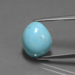 Turquoise Bleu naturelle Forme fantaisie, 4.29 ct, Opaque