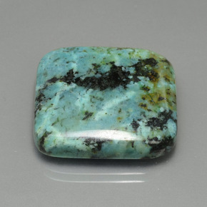 Turquoise Bleu vert naturelle Carré, 35.66 ct, Opaque