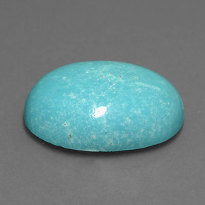 Turquoise Bleu vert naturelle Coupe ovale, 12.39 ct, Opaque