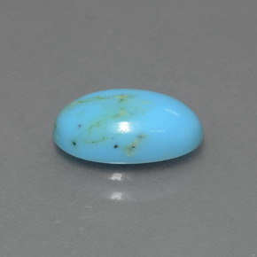 Turquoise Bleu naturelle Coupe ovale, 1.62 ct, Opaque
