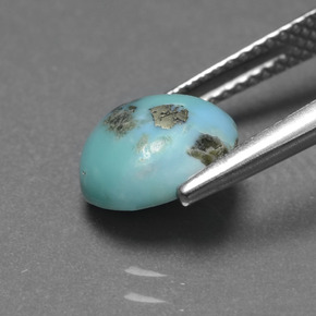 Turquoise bleue naturelle forme fantaisie, 1,83 ct, opaque