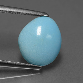 Turquoise bleue naturelle forme fantaisie, 0,91 ct, opaque