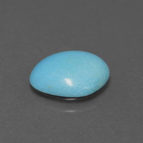 Turquoise bleue naturelle forme fantaisie, 0,91 ct, opaque