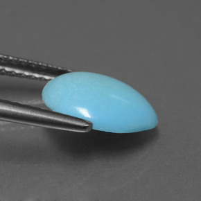 Turquoise bleue naturelle forme fantaisie, 0,91 ct, opaque