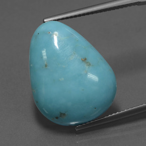 Turquoise Bleu naturelle En forme de poire, 16.07 ct, Opaque