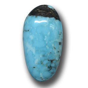 Turquoise bleue naturelle forme fantaisie, 10,37 ct, opaque