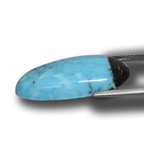 Turquoise bleue naturelle forme fantaisie, 10,37 ct, opaque