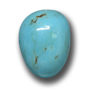 Turquoise bleue naturelle forme fantaisie, 7,21 ct, opaque