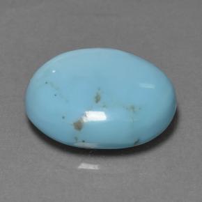 Turquoise Bleu naturelle Coupe roude, 6.44 ct, Opaque