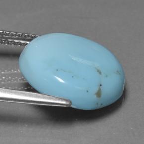Turquoise Bleu naturelle Coupe roude, 6.44 ct, Opaque