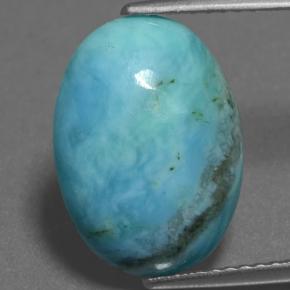 Turquoise Bleu naturelle Coupe ovale, 3.56 ct, Opaque