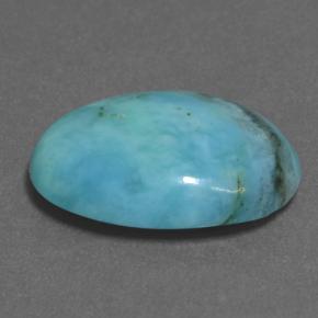 Turquoise Bleu naturelle Coupe ovale, 3.56 ct, Opaque