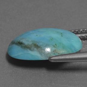 Turquoise Bleu naturelle Coupe ovale, 3.56 ct, Opaque