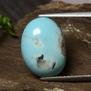 Turquoise Bleu naturelle Coupe ovale, 4.19 ct, Opaque