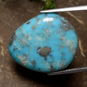 Turquoise Bleu naturelle Forme fantaisie, 9.24 ct, Opaque
