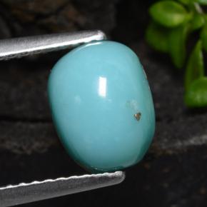 Turquoise Bleu naturelle Coupe ovale, 2.05 ct, Opaque