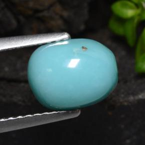 Turquoise Bleu naturelle Coupe ovale, 2.05 ct, Opaque