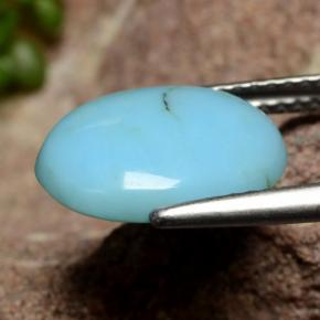 Turquoise Bleu naturelle Coupe ovale, 2.29 ct, Opaque