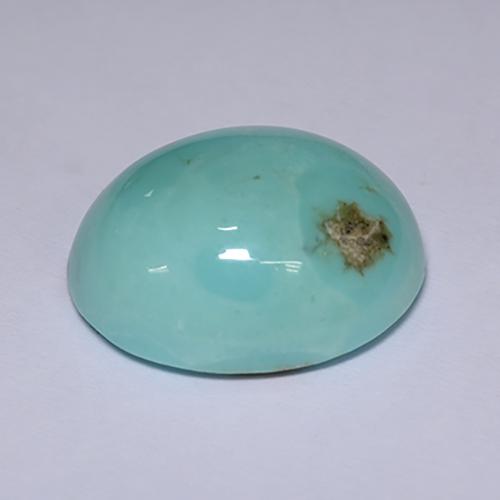 Turquoise Bleu naturelle Coupe ovale, 17.82 ct, Opaque