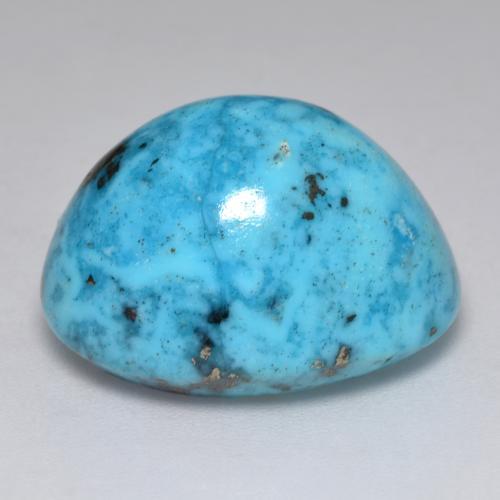 Turquoise turquoise naturelle coupe ovale, 27,18 ct, opaque