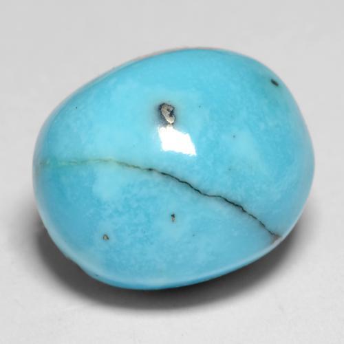 Turquoise Vert bleuâtre naturelle Coupe ovale, 8.35 ct, Opaque