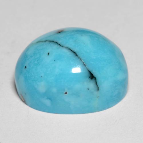 Turquoise Vert bleuâtre naturelle Coupe ovale, 8.35 ct, Opaque