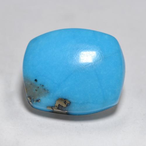 Turquoise turquoise naturelle coupe coussin, 3,56 ct, opaque