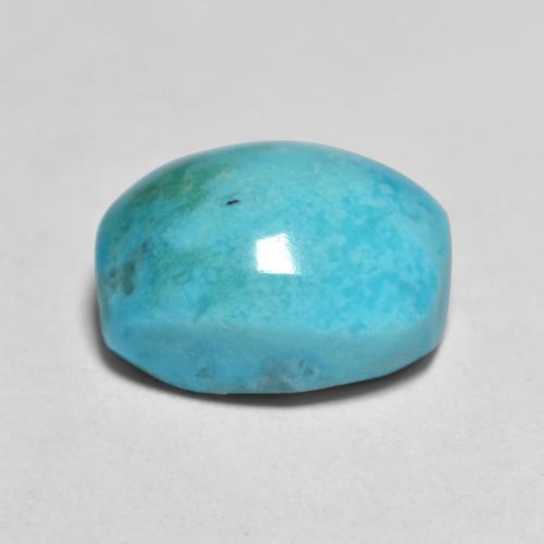 Turquoise Bleu verdâtre naturelle Coupe coussin, 6.25 ct, Opaque