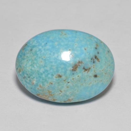 Turquoise Bleu vert naturelle Coupe ovale, 9.90 ct, Opaque