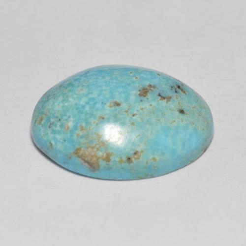 Turquoise Bleu vert naturelle Coupe ovale, 9.90 ct, Opaque