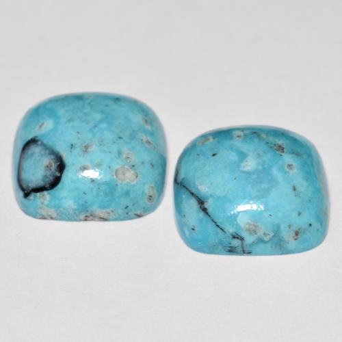 Achetez naturel 12.15ct Bleu vert Turquoise gems, Coupe coussin, En provenance États Unis chez GemSelect. En stock, livraison internationale!