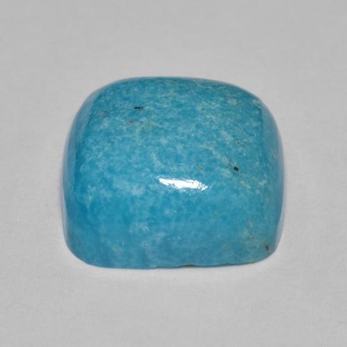 Turquoise Bleu vert naturelle Coupe coussin, 7.57 ct, Opaque