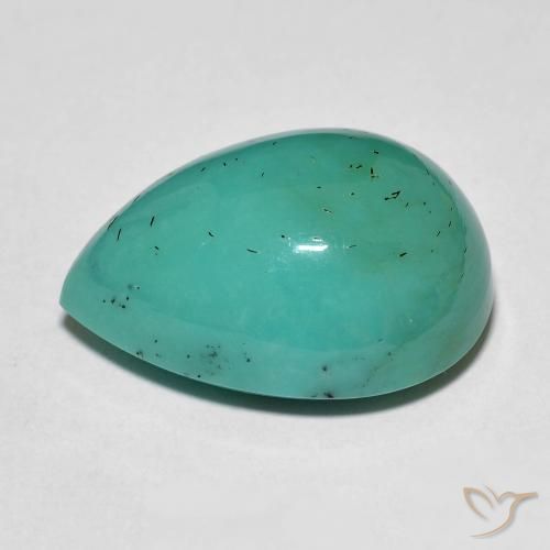 Turquoise turquoise naturelle en forme de poire, 19,94 ct, opaque