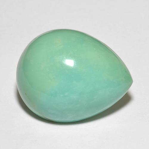 Turquoise Bleu vert naturelle En forme de poire, 15.29 ct, Opaque