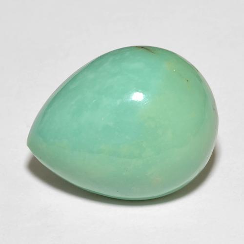 Turquoise Bleu vert naturelle En forme de poire, 15.29 ct, Opaque